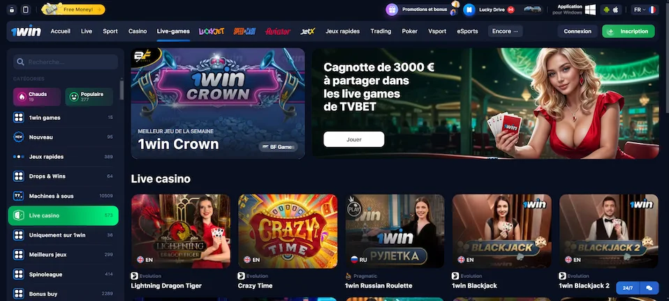 1win casino